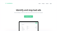 Desktop Screenshot of advalidation.com